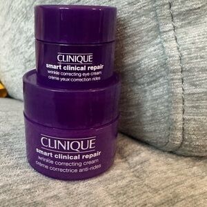 New Clinique Smart Clinical Repair Wrinkle Correcting Cream .5 And Eye Cream .17